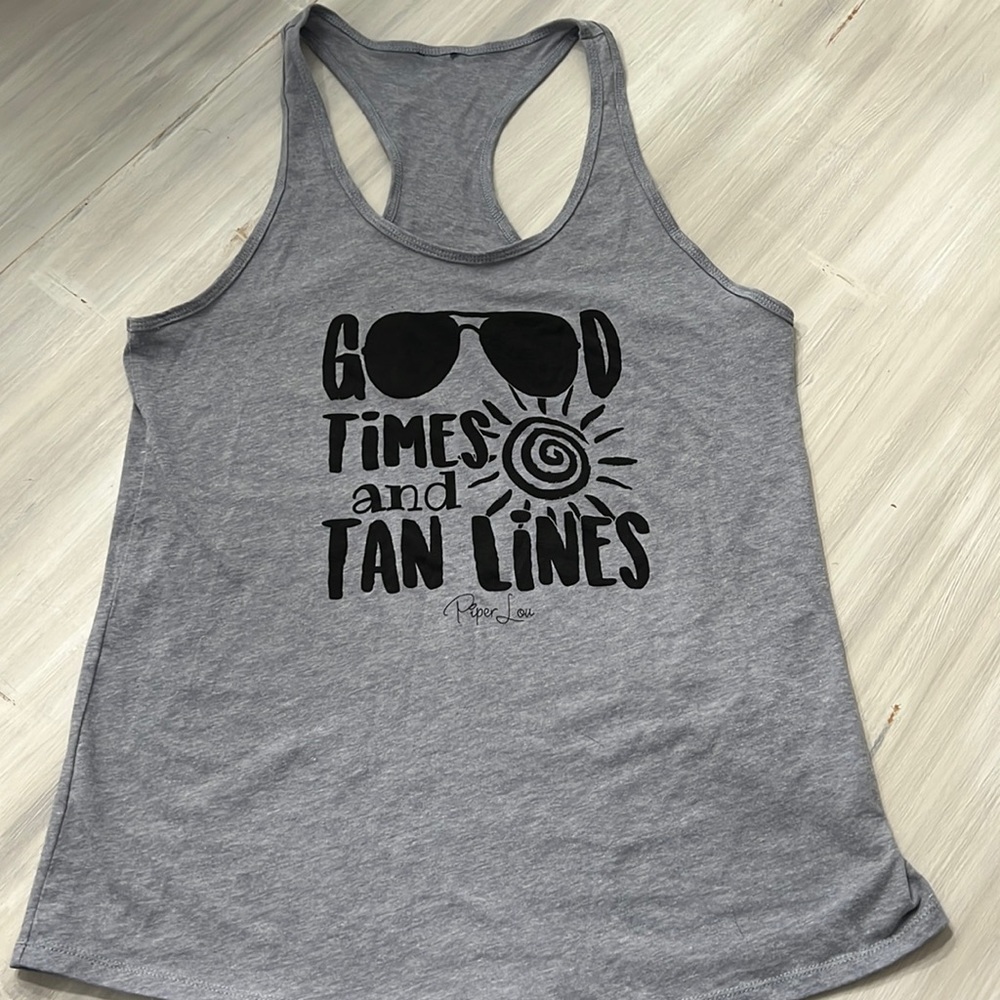Brand new, Good times and Tan lines tank